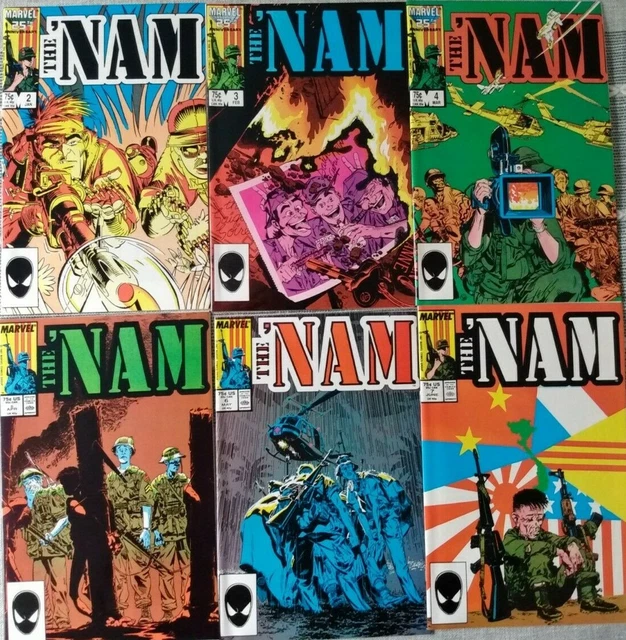 The 'Nam #2 #3 #4 #5 #6 #7 Marvel 1987 Comic Books