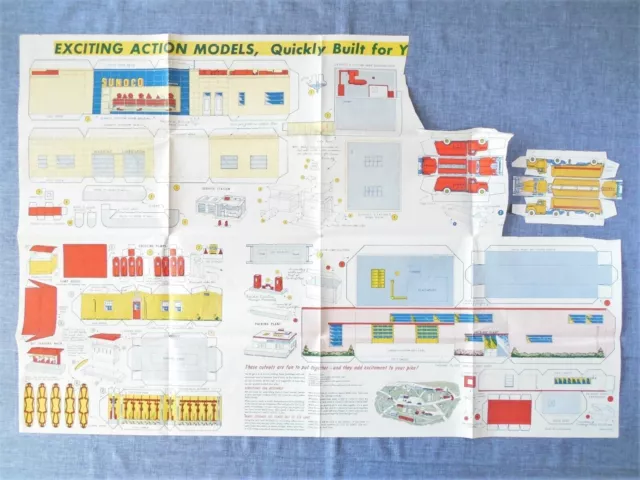 1952 Lionel Trains Action Models Large Paper Cutouts Toy Trains Railroading #2