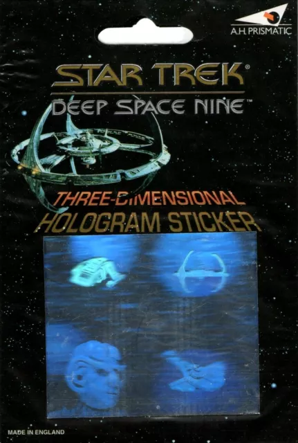 Star Trek Hologram Sticker Deep Space Nine Space Station Runabout Quark Sealed