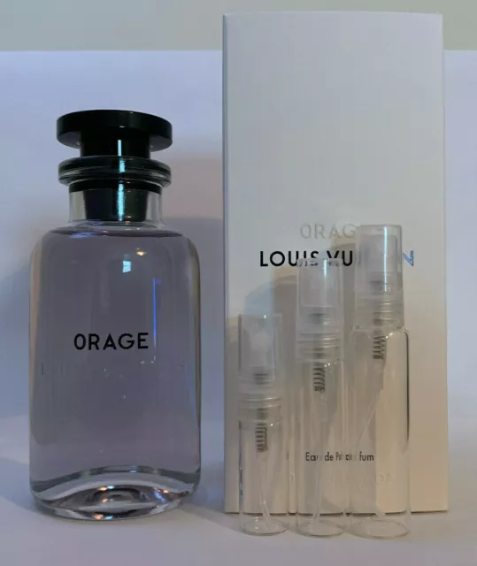 Authentic Louis Vuitton ORAGE Vial Sprays Perfume Sample 2ml EDP BNIB MENS  NIB