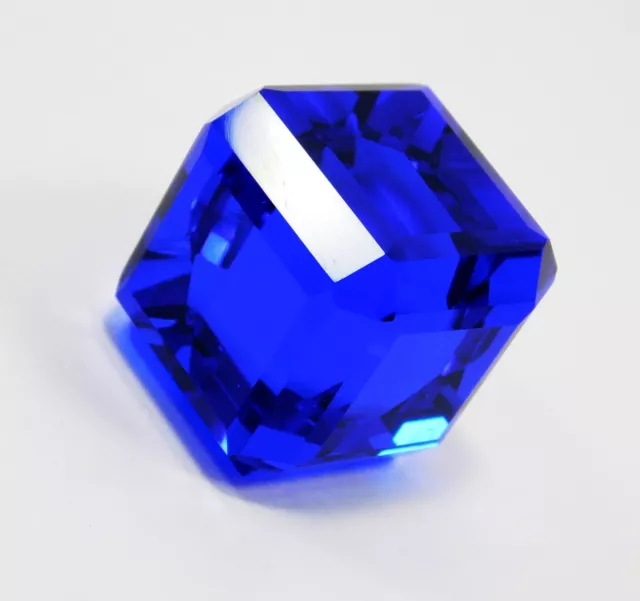 105.20 Ct Natural Cube Cut Blue Tanzania Tanzanite Loose Gemstone CERTIFIED