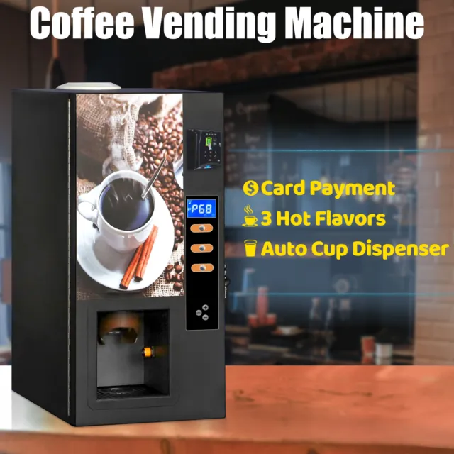 Fully Automatic Self Coffee Vending Machine by Card Model Drink Dispenser