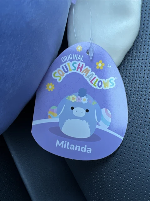 SQUISHMALLOWS 8 INCH Easter 2024 Milanda The Donkey w Flower Headband