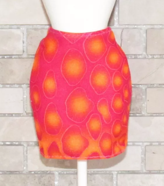 Mattel Barbie Orange & Pink Skirt Fashion For/Fits Doll