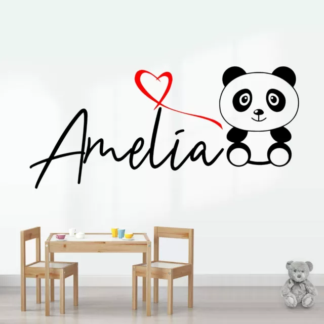 NOME PERSONALIZZATO WALL ART Adesivo Decalcomania per RAGAZZO RAGAZZA asilo nido personalizzato