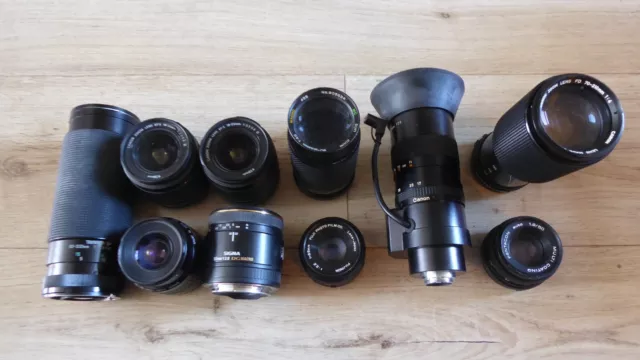 Job Lot of Camera Lenses for Spares or Repair - Canon - Sigma - Tamron