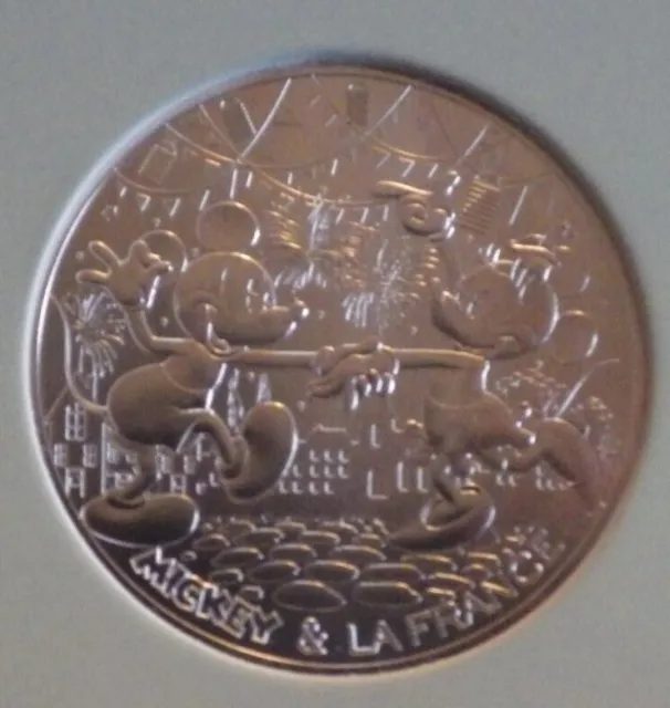 pièce 50 euro Mickey & la France , 2018 neuve argent 900% , monnaie de Paris.