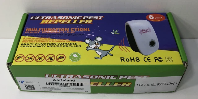 (6 Pack) Ultrasonic Mosquito, Rat, Roach, Insect Pest Repeller New In Box