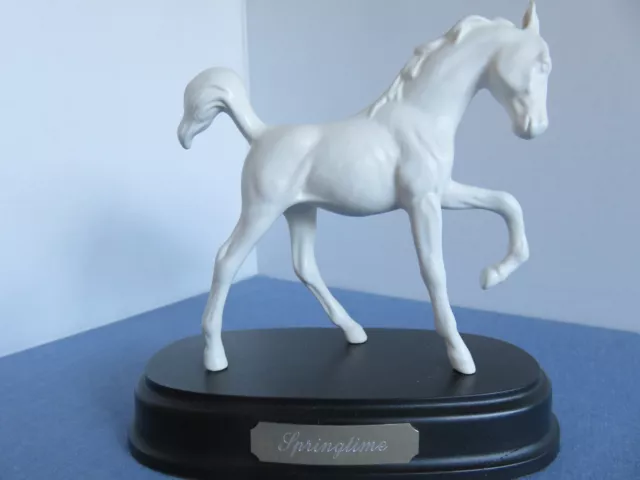 Royal Doulton Springtime Horse Figurine On Plinth excellent condition Pony