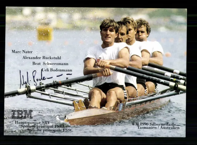 Ueli Bodenmann Autogrammkarte Original Signiert Kanu + A 228093