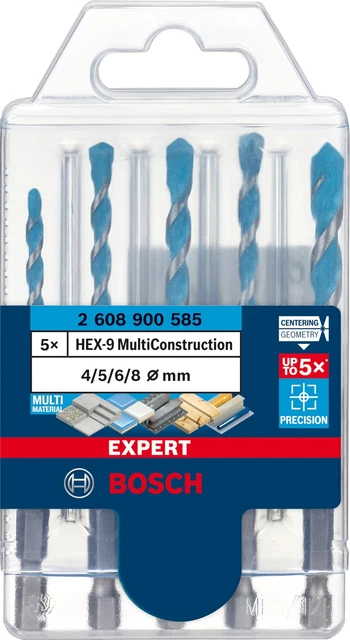 Bosch Professional Coffret 8 Forets SDS Plus - Béton Maçonnerie - Haute Précision