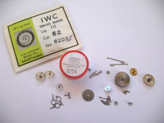 Iwc,International 62  Watch Assorted New Old Stock Movement Parts