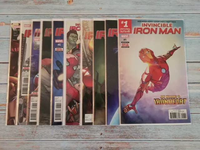 INVINCIBLE IRON MAN 1 2 3 4 5 6 7 8 9 10 1st Riri Williams IRONHEART Wakanda MCU