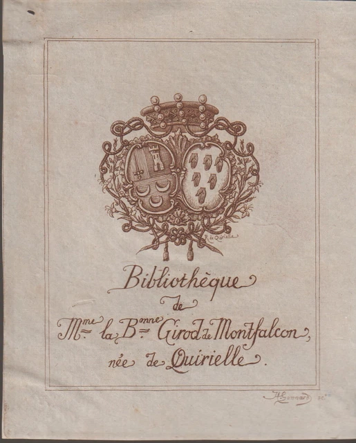 ex-library book Mrs. Baroness Girod de Montfalcon born of Quirielle