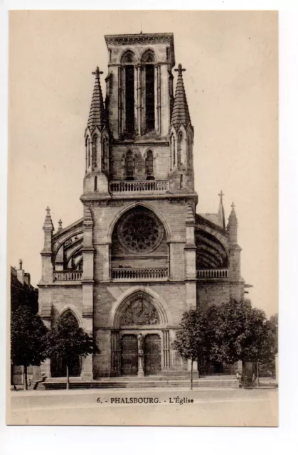PHALSBOURG Pfalsburg Moselle CPA 57 l'église 2