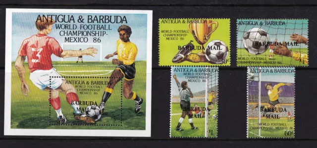 Antigua & Barbuda - 1986 World Cup Football - U/M - SG876-9 + MS880