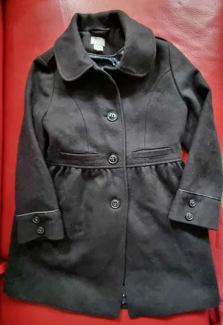 Manteau Duffle Coat Enfant Montgomery – Bleu Indigo, Taille 4/6 Ans (Unisexe)