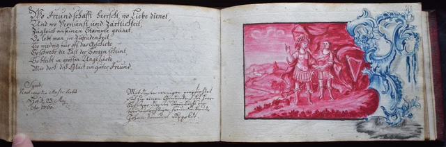 Stammbuch, album amicorum, Johann Georg Meusel, 1760 5