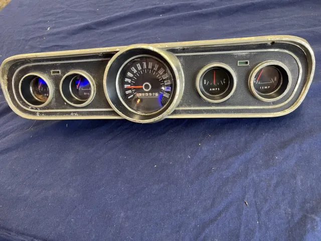 1966 Ford Mustang Dash Gauge Instrument Cluster Original 66 140 Speedometer