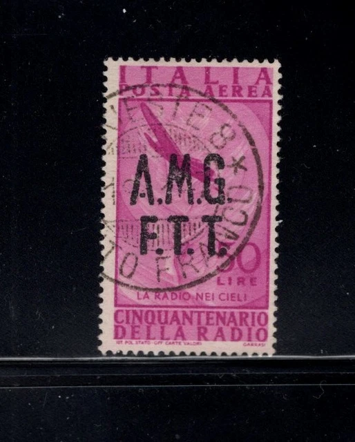 Italy Trieste 1947 50l Radio in the Skies Airmail VFU SC C12