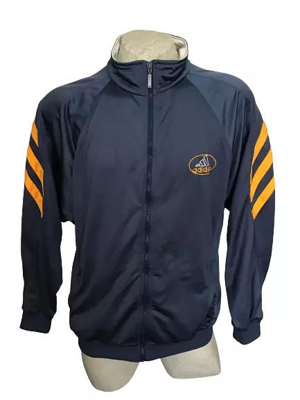 ADIDAS Felpa uomo sportiva Giacca Full zip Vintage Track Top Tuta Size 9 Anni 90