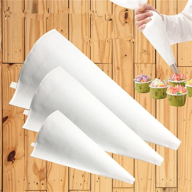 CFtrum 3 Tamaños Diferentes Tela Reutilizable Hielo Bolsas de Tuberías Bolsas de Decoración de Pasteles