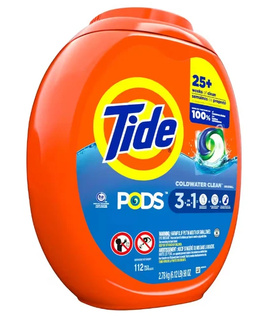 TIDE PODS LAUNDRY Detergent Liquid Pacs, Original Scent, HE Compatible