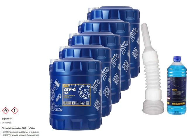 50L mannol Huile pour Boîte à Vitesse Automatique Atf-A Psf Öll Équipement Incl.