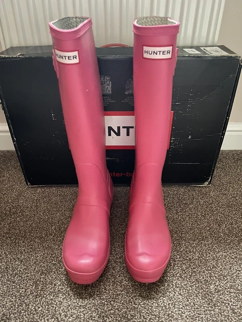 Pink hunter best sale wellies size 5