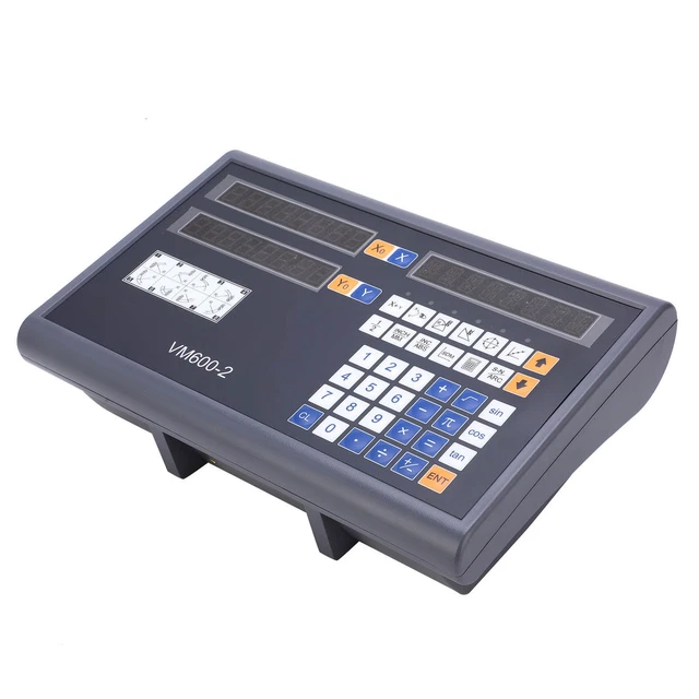 (250V)Compteur 'affichage LCD DRO à Lecture Numérique à 2 Axes Encodeur De