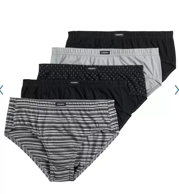 PAPI PREMIUM COTTON 5 Pack Blue Black Grey Low Rise Brief Underwear NEW  Mens S $20.00 - PicClick