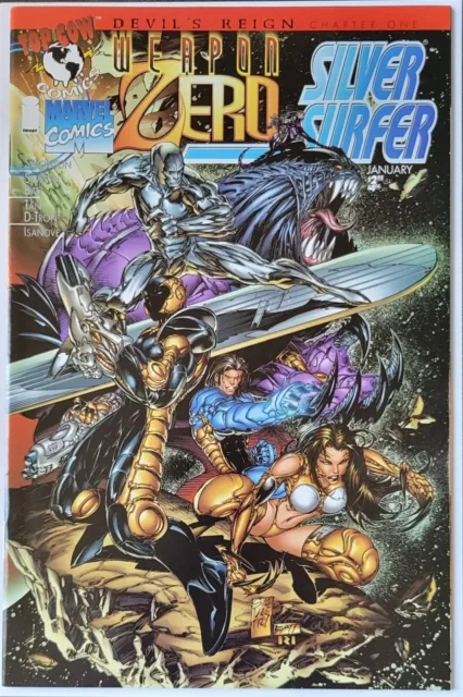 Weapon Zero / Silver Surfer #1 (1995) Vintage Crossover Devil's Reign Chapt. 1/8