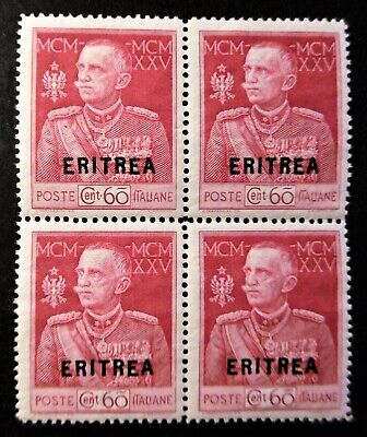 1950 Occupazione inglese delle Colonie quartina demonetizzata Eritrea B.A 