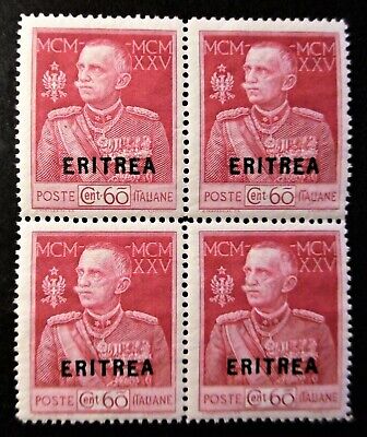 1950 Occupazione inglese delle Colonie quartina demonetizzata Eritrea B.A 