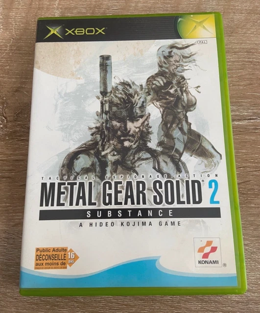 Jeu Xbox METAL GEAR SOLID 2 SUBSTANCE - Version PAL Française Complète, Bon état