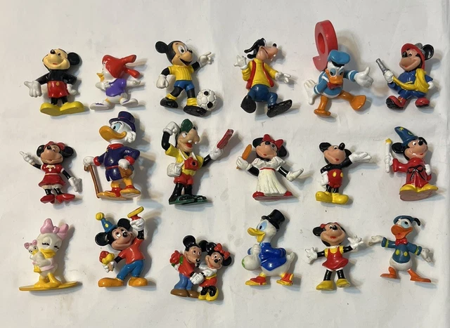 VINTAGE DISNEY APPLAUSE Donald Mickey Goofy Pluto PVC Figure Lot 1987 £ ...