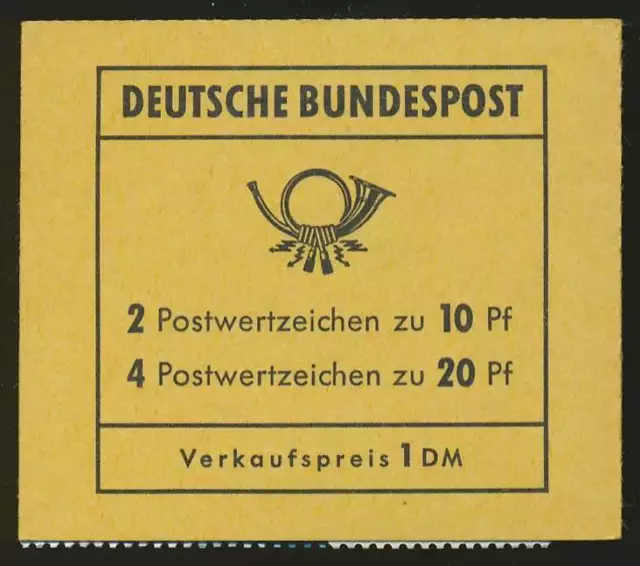 Bund Markenheftchen MH 13 c postfrisch/**, ungeöffnet (78702)