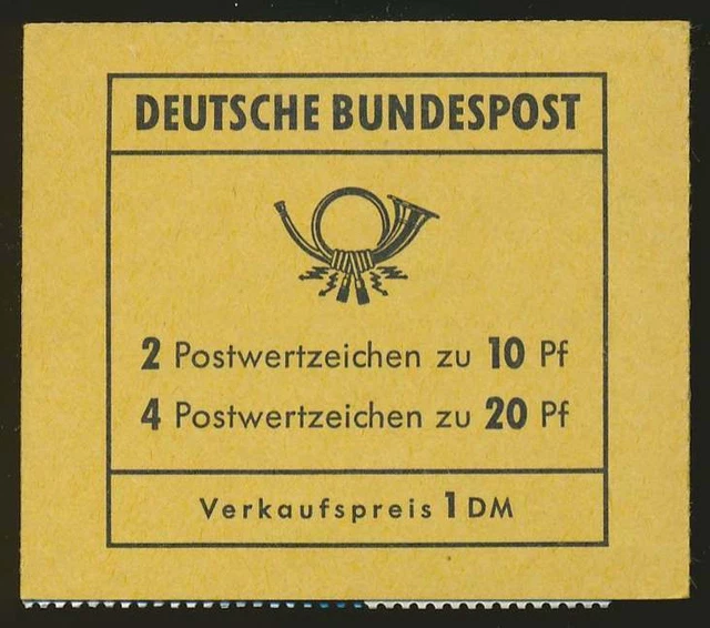 Bund Markenheftchen MH 13 c postfrisch/**, ungeöffnet (78702)
