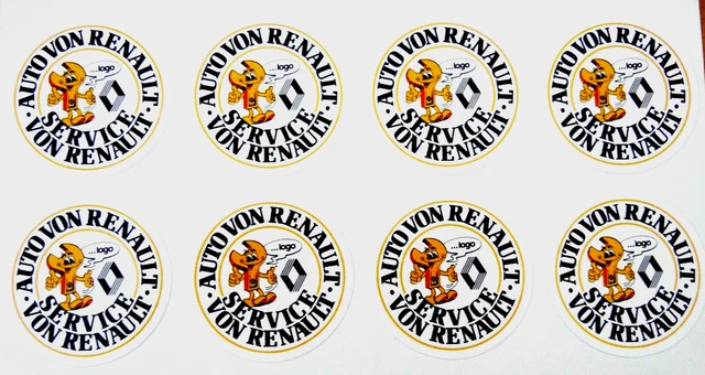 Promotional Stickers Renault Service 8 Piece Set Workshop 80er Classic Car
