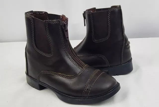 TuffRider Paddock Brown Riding Girls Front Zip Size 5