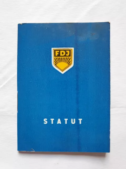 Statut Freien Deutschen Jugend FDJ beschlossen Berlin Organisation DDR GDR 1963