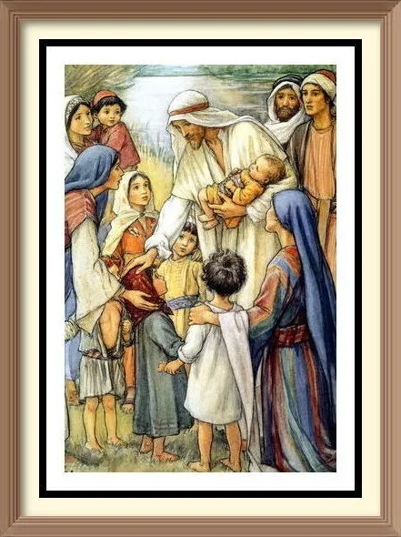 CICELY MARY BARKER - GUTER HÜTE Jesus Segen Kinder religiöser Kunstdruck