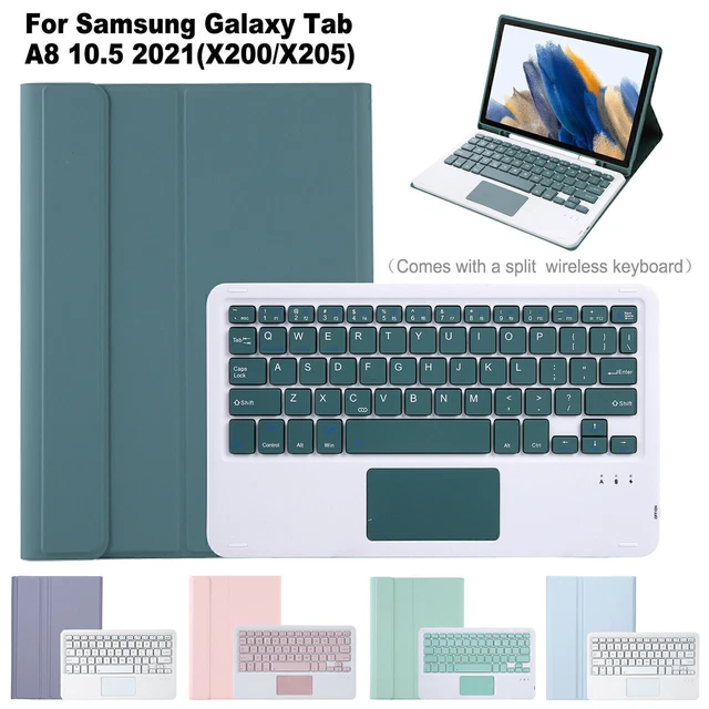 Touchpad Wireless Bluetooth Keyboard W/CASE For Samsung Galaxy Tab A8 10.5' X200