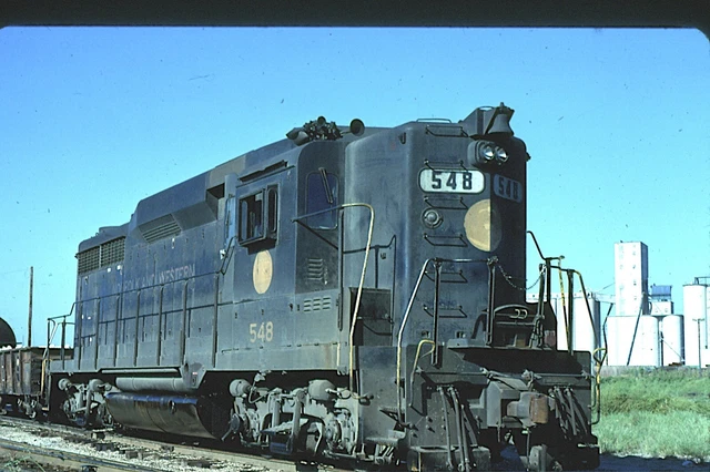 N&W 548 GP-30, Kansas City, 09/78; Kodachrome Original