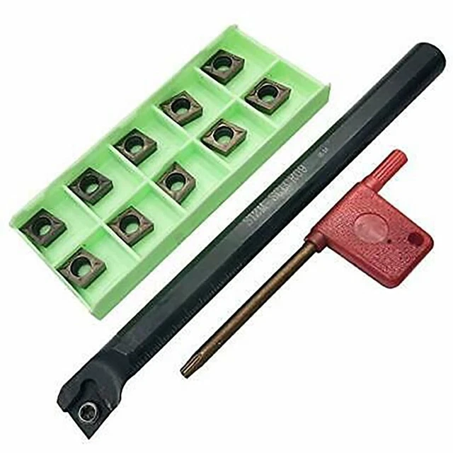 S12M-SCLCR09 Turning Tool Holder With 10* CCMT09T304 Cemented Carbide Blade