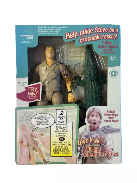 2006 Steve Irwin Wildlife Adventure Series Action Figure * Signed * Autograph