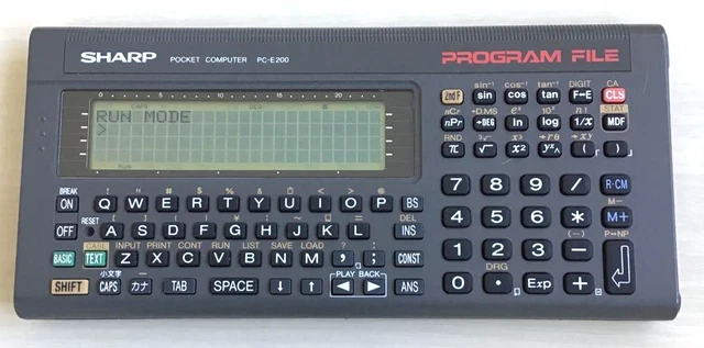SHARP PC-E200 POCKET Computer Used Includes Box and Case £152.40