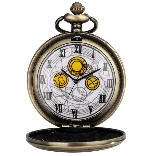 Doctor Who Pocket Watch for Women Men Quartz Cosplay Gifts Reloj De Bolsillo