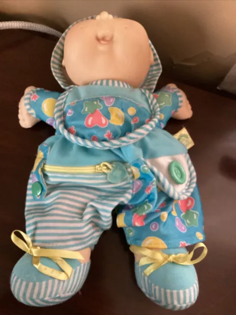 Vintage Cabbage Patch Kids Love 'N Care Baby Doll Hasbro 1992 Purple Eyes