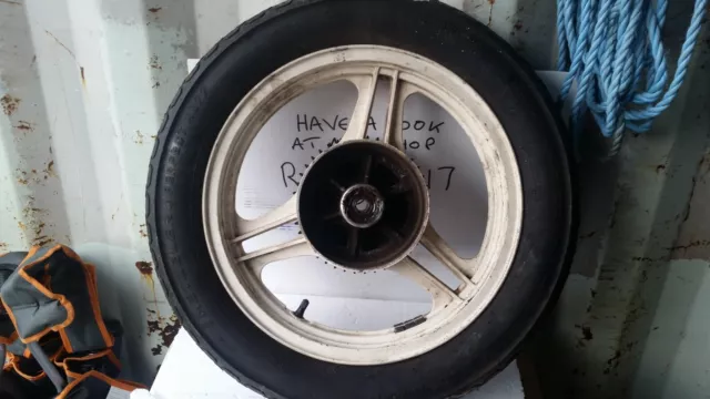 Kawasaki GPZ500S Rear Wheel with Tyre & Disc